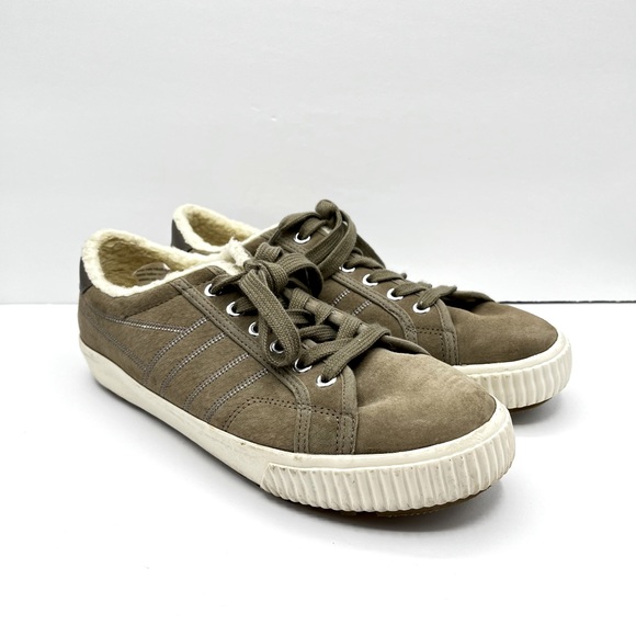 Gola Shoes - Gola Tan Suede Nordic Sherpa Sneakers Shoes Leather Size 9 Women's